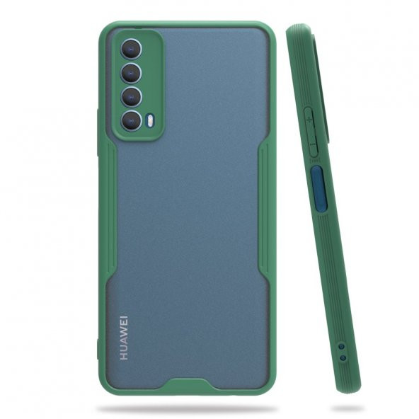 Huawei P Smart 2021 Kılıf Platin Tam Koruma Şık Silikon Kapak - Resim 8