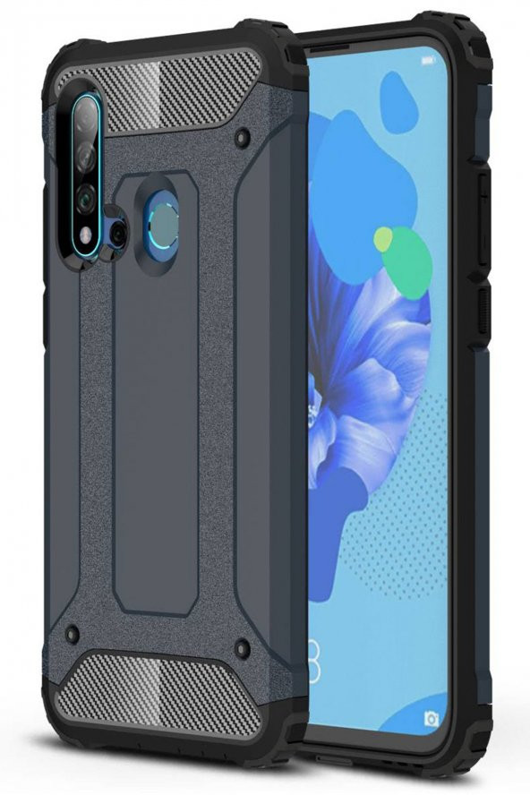 Huawei P20 Lite Kılıf Tank Zırhlı Korumalı Kılıf