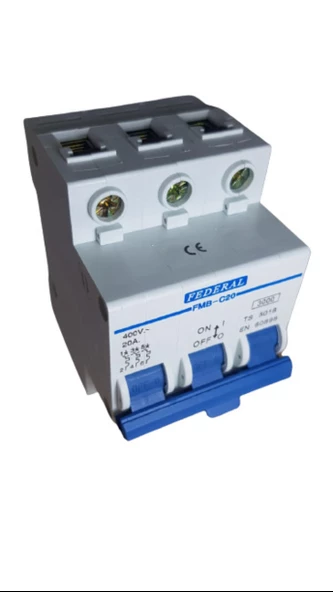3X20A C/3KA OTOMATİK SİGORTA (12ADET) FEDERAL