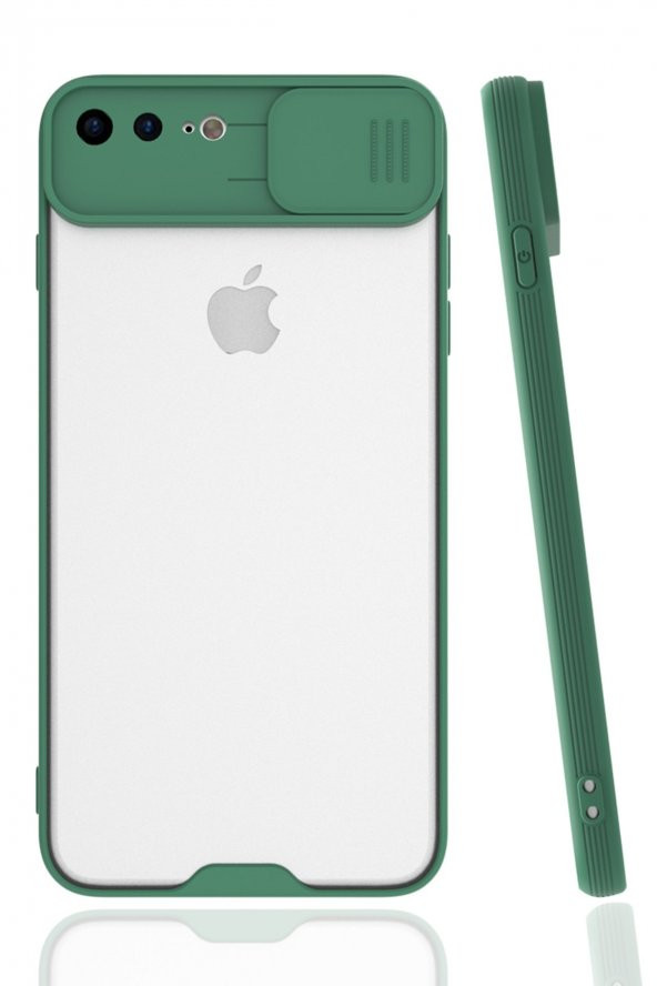 Apple iPhone 8 Plus Uyumlu Kamera Korumalı Lensli Silikon Kılıf - 8