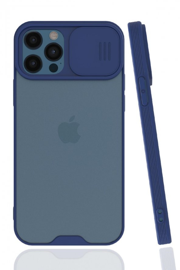 Apple iPhone 12 Pro Uyumlu Kamera Korumalı Lensli Silikon Kılıf - 4
