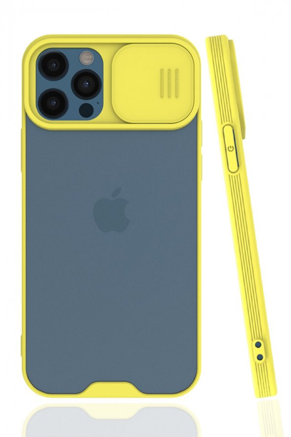 Apple iPhone 12 Pro Uyumlu Kamera Korumalı Lensli Silikon Kılıf - 7