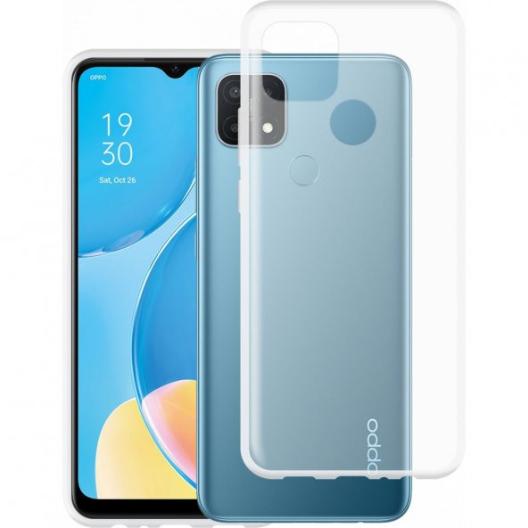 Oppo A15 Kılıf Lüx Şeffaf Silikon Kılıf Yüksek Koruma - 1
