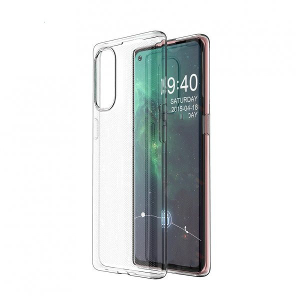 Oppo Reno 4 Kılıf Lüx Şeffaf Silikon Kılıf Yüksek Koruma - Resim 3