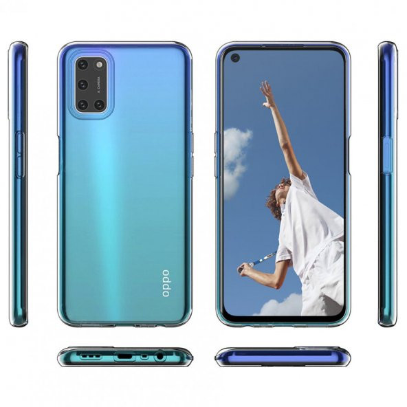 Oppo A52 Kılıf Lüx Şeffaf Silikon Kılıf Yüksek Koruma - 3