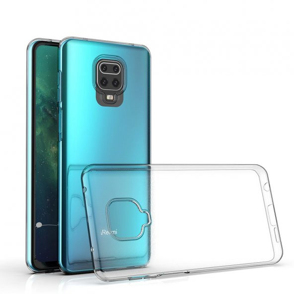 Xiaomi Redmi Note 9S Kılıf Lüx Şeffaf Silikon Kılıf Yüksek Kalite