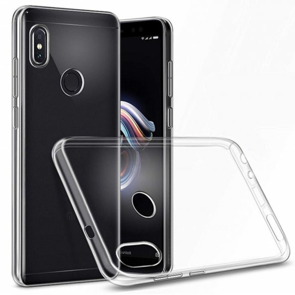 Xiaomi Redmi Note 6 Pro Uyumlu Şeffaf Silikon Kılıf Yüksek Koruma