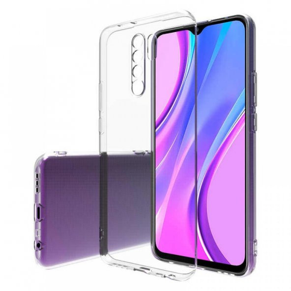 Xiaomi Redmi 9 Kılıf Lüx Kamera Korumalı Şeffaf Silikon Kılıf