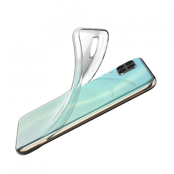 Huawei P40 Lite Kılıf Lüx Kamera Korumalı Şeffaf Silikon Kılıf - 2