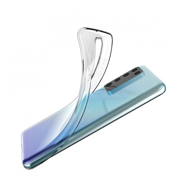 Huawei P40 Kılıf Lüx Kamera Korumalı Şeffaf Silikon Kılıf - 3
