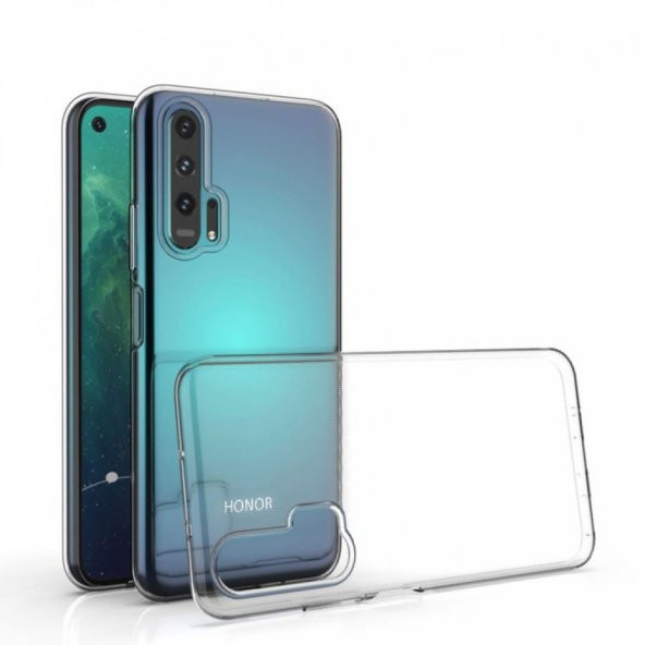 Huawei Honor 20 Kılıf Lüx Kamera Korumalı Şeffaf Silikon Kılıf - 1
