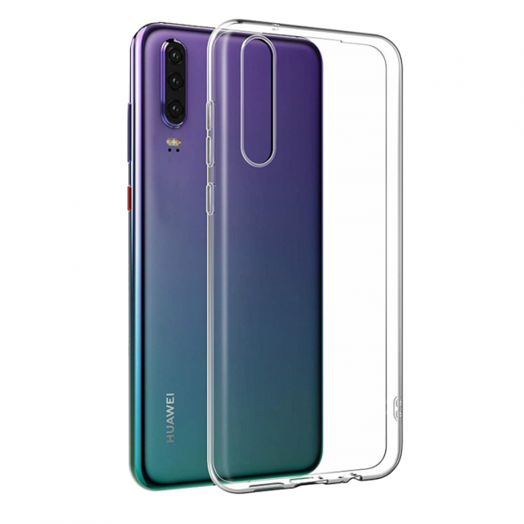 Huawei P30 Kılıf Lüx Kamera Korumalı Şeffaf Silikon Kılıf - Resim 2