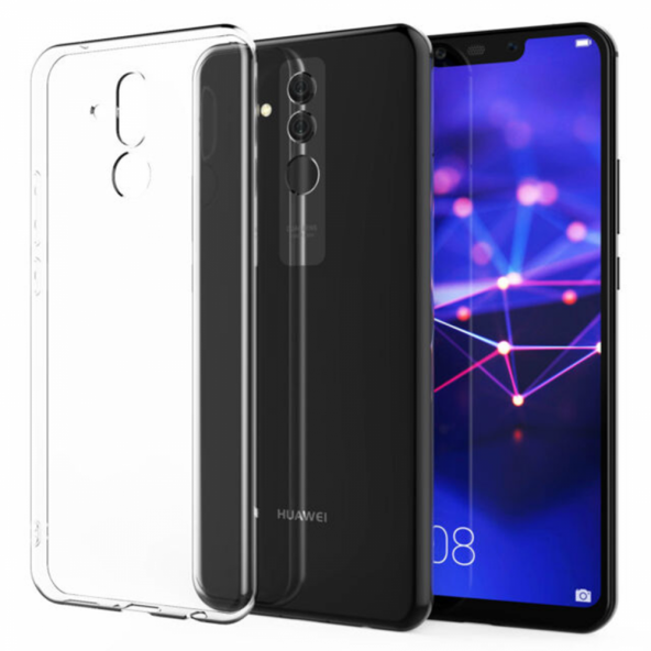 Huawei Mate 20 Lite Kılıf Lüx Şeffaf Silikon Kılıf Yüksek Kalite