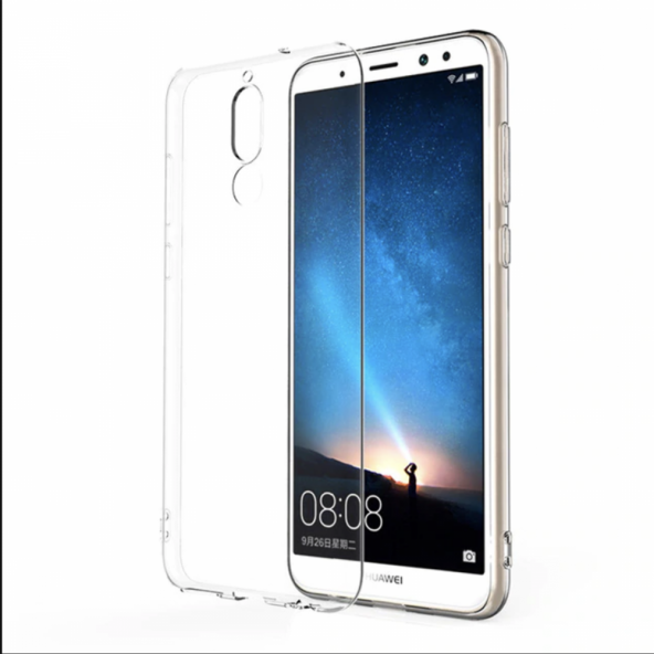 Huawei Mate 10 Lite Kılıf Lüx Şeffaf Silikon Kılıf Yüksek Kalite - 1