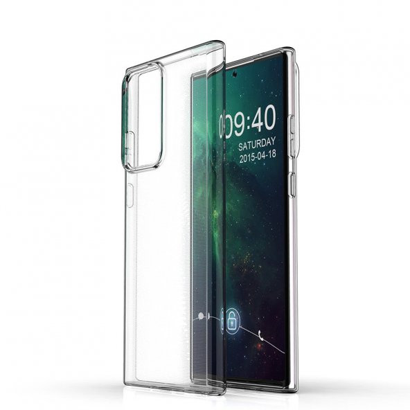 Samsung Galaxy Note 20 Ultra Kılıf Lüx Şeffaf Silikon Kılıf