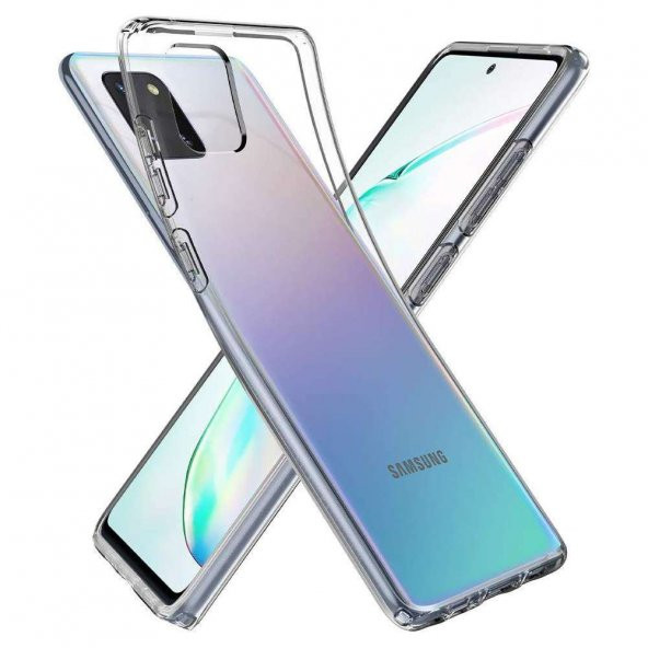 Samsung Galaxy Note 10 Lite Kılıf Lüx Şeffaf Silikon Kılıf - 2