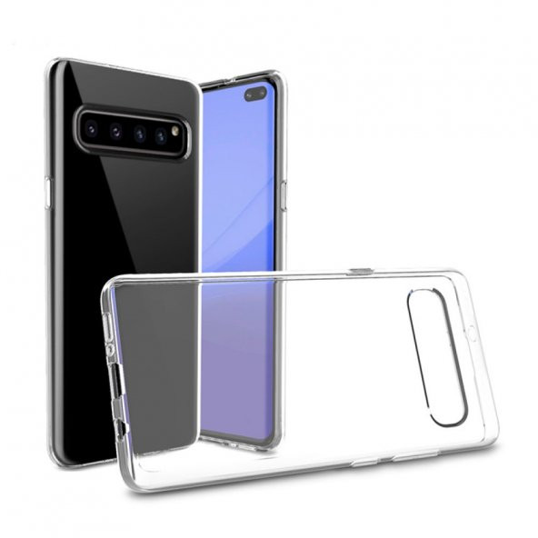 Samsung Galaxy S10 Kılıf Lüx Kamera Korumalı Şeffaf Silikon Kılıf - 2