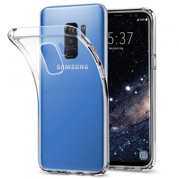 Samsung Galaxy S9 Plus Kılıf Lüx Şeffaf Silikon Kılıf