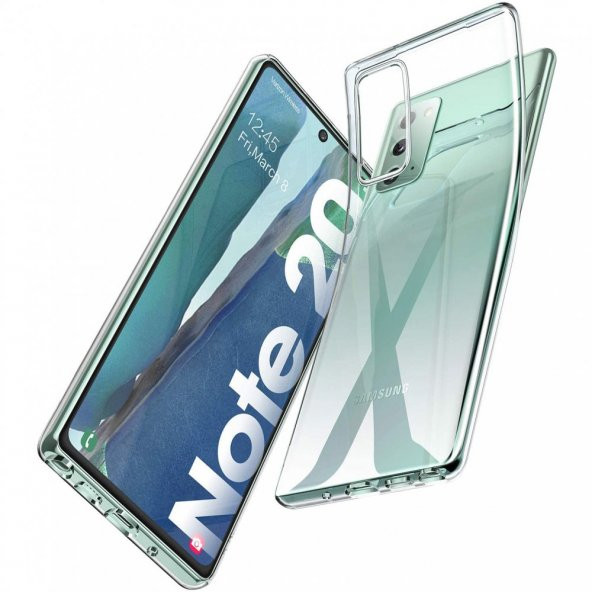 Samsung Galaxy Note 20 Kılıf Lüx Şeffaf Silikon Kılıf - 3