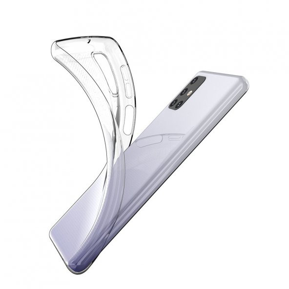 Samsung Galaxy M31S Kılıf Lüx Şeffaf Silikon Kılıf - 3
