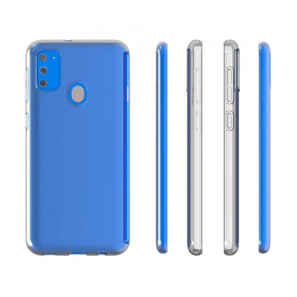 Samsung Galaxy M30S Kılıf Lüx Şeffaf Silikon Kılıf - 3