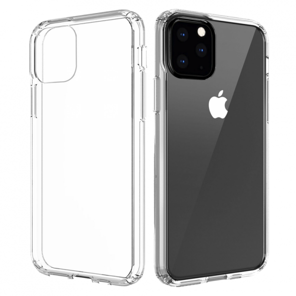 Apple iPhone 11 Pro Kılıf Lüx Şeffaf Silikon Kılıf