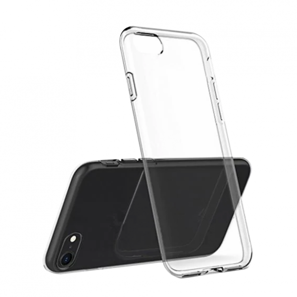 Apple iPhone 8 Kılıf Lüx Kamera Korumalı Şeffaf Silikon Kılıf