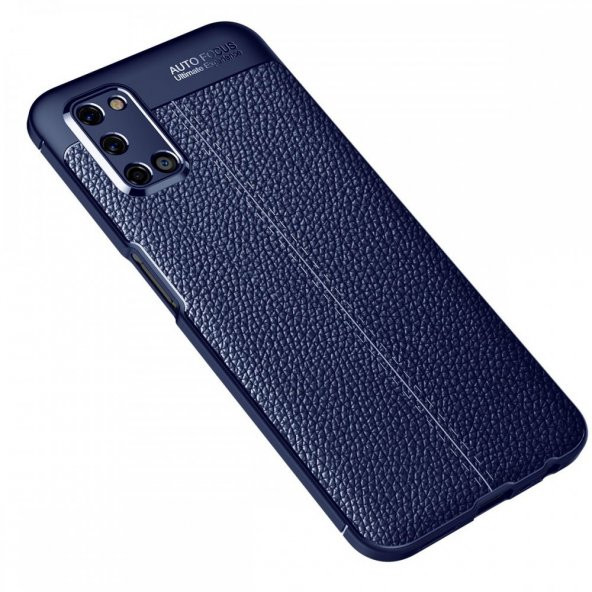 Oppo A92 Kılıf Focus Deri Görünümlü Silikon Kılıf Esnek Kapak - 2
