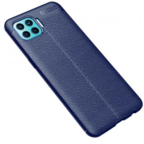Oppo Reno 4 Lite Kılıf Focus Deri Görünümlü Silikon Kılıf Kapak - 2