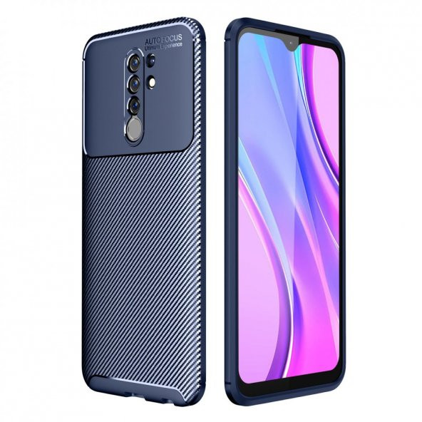 Xiaomi Redmi 9 Kılıf Focus Karbon Silikon Kılıf Esnek Kapak - 3