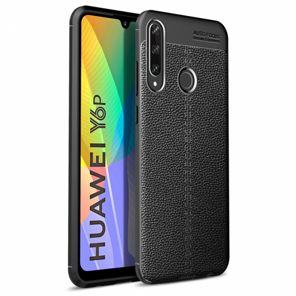 Huawei Y6P Kılıf Focus Derili Kamera Korumalı Kılıf - 1