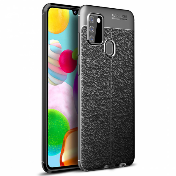 Samsung Galaxy A21S Telefon Kılıfı Focus Derili Kapak