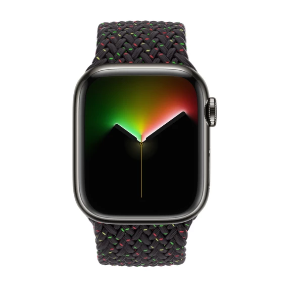 Apple Watch 44mm KRD-32 XSmall Hasır Örgü Dizayn Kordon - 10