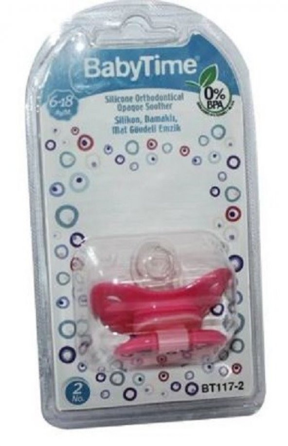 Babytime Emzik Silikon Damak Mat Govde  No2 (117) 8699943241179 - 2