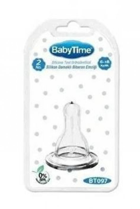 Babytime Biberon Emzik Klasik Silikon No 2 (bt097) 8699943240974 - 2