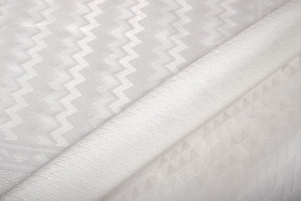 Finezza Ezgi Lüx Jakar Polycotton Krem Kumaş Masa Örtüsü 160x350 cm - 1272 - 3