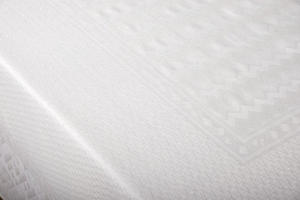Finezza Ezgi Lüx Jakar Polycotton Krem Kumaş Masa Örtüsü 160x350 cm - 1272 - 6