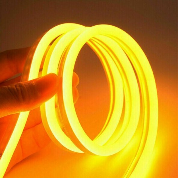 Neon LED Işık 4 Metre 220 Volt Tak Çalıştır Esnek Hortum Şerit LED Aydınlatma - 5