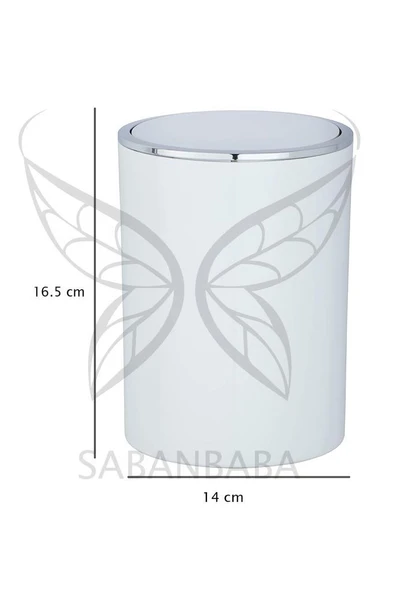 Çöp kovası beyaz 2 lt ( İnca Model ) - 3
