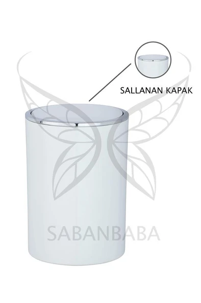 Çöp kovası beyaz 2 lt ( İnca Model ) - 2