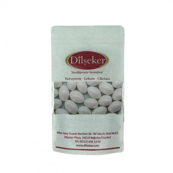 Dilşeker Beyaz Badem Draje Çikolata 250 Gram - 2