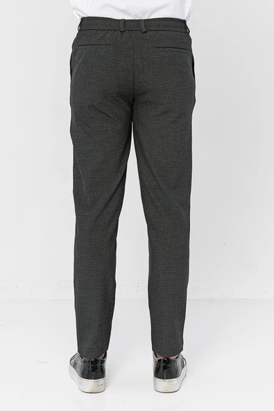 Erkek Relaxed Fit Beli Lastikli Bağcıklı Armürlü Likralı Rahat Jogger Pantolon - 12