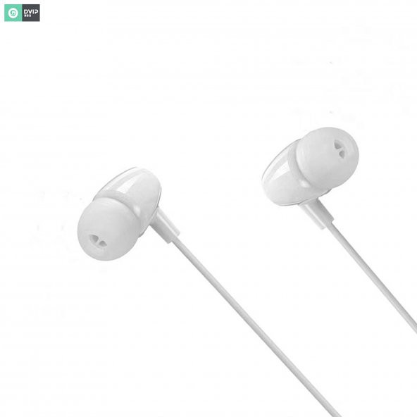 DVIP X5 İn-Ear 3.5MM Jack Girişli Mikrofonlu Kablolu Kulaklık Beyaz - 2