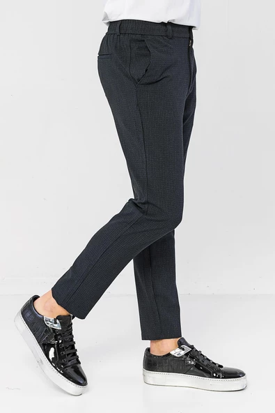 Erkek Relaxed Fit Beli Lastikli Bağcıklı Armürlü Likralı Rahat Jogger Pantolon - 7
