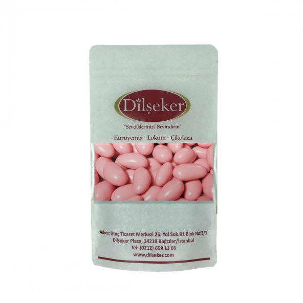 Dilşeker Pembe Badem Draje Çikolata 500 Gram - 2