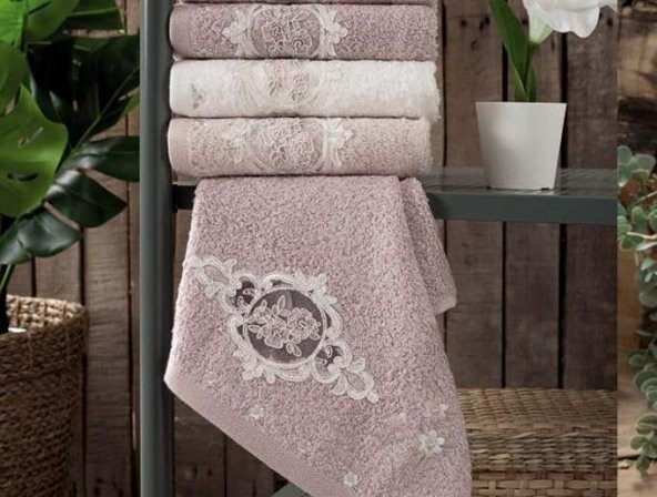 Pupilla Collection 30*50  Bambo Flora Nakışlı 3lü Kutu Mutfak Havlusu 3384001035