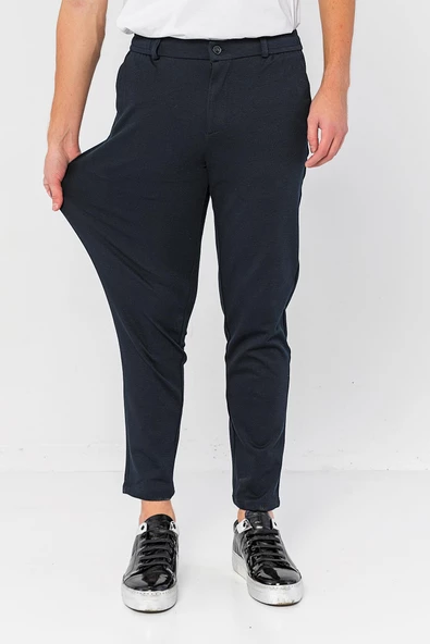 Erkek Relaxed Fit Beli Lastikli Bağcıklı Likralı Süper Rahat Jogger Pantolon - 12
