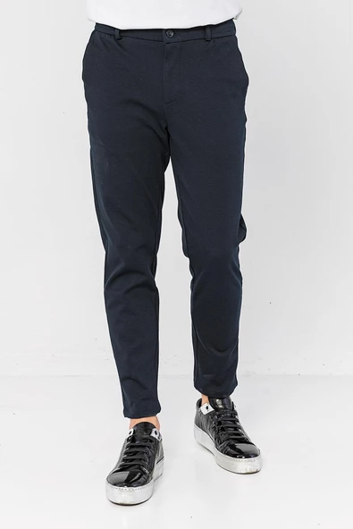 Erkek Relaxed Fit Beli Lastikli Bağcıklı Likralı Süper Rahat Jogger Pantolon - 8