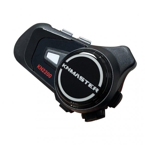 Knmaster KN2200 Motosiklet Kask İnterkom Bluetooth Intercom Kulaklık Seti Siyah - 2
