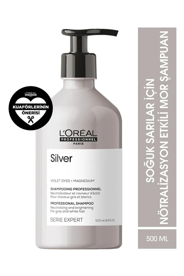 Loreal Silver Gri ve Beyaz Saçlar İçin Parlaklık Veren Şampuan 500ml